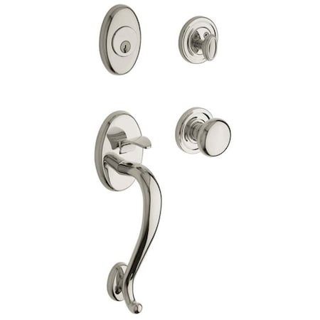 Baldwin Full Dummy Handlesets Lifetime Bright Nickel 85315.055.LFD